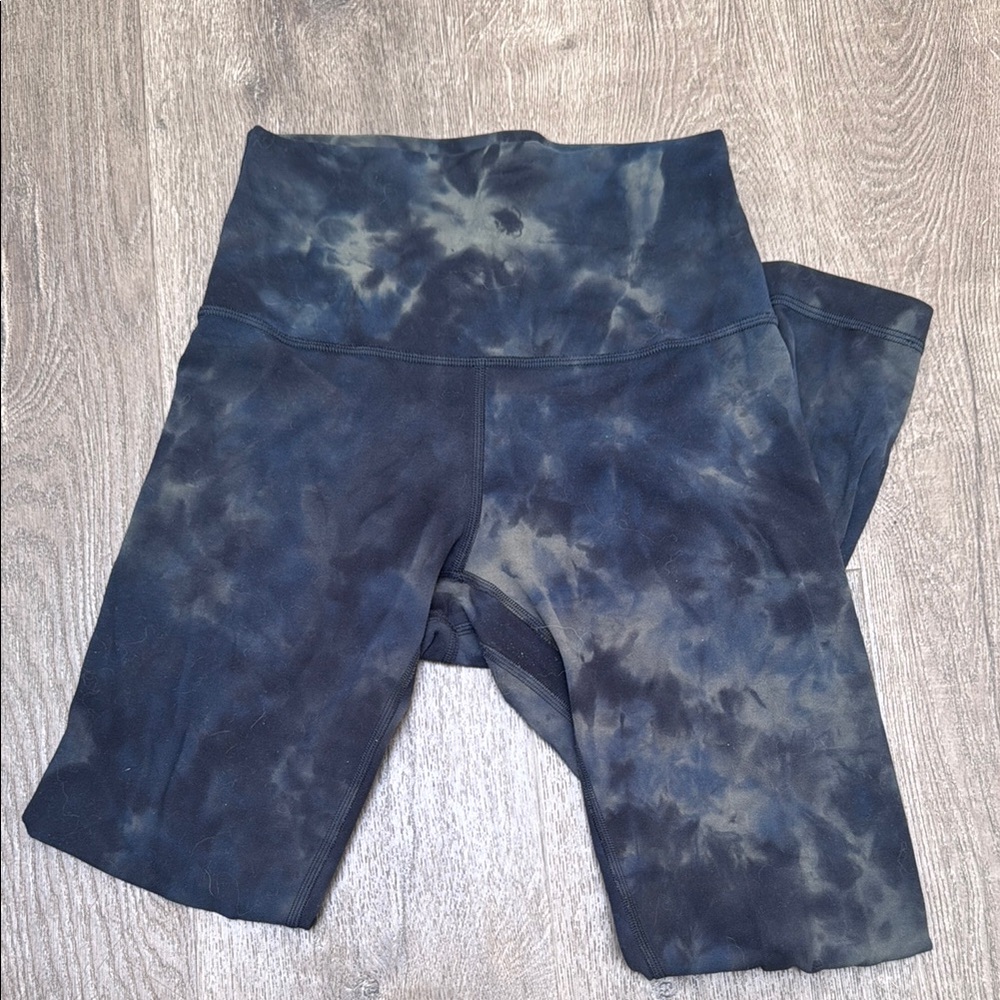 Lululemon Align Navy Tie-Dye High-Waisted Leggings